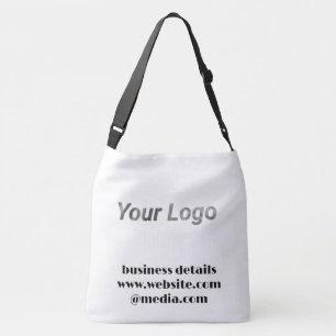 Simple minimal elegant custom logo here company wa crossbody bag