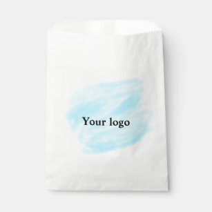 Simple minimal elegant custom logo here company wa favour bag