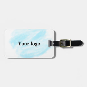 Simple minimal elegant custom logo here company wa luggage tag