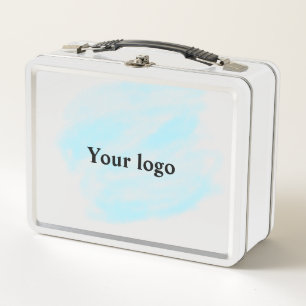 Simple minimal elegant custom logo here company wa metal lunch box