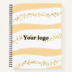 Simple minimal elegant custom logo here company wa notebook