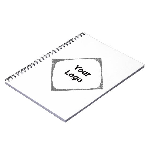 Simple minimal elegant custom logo here company wa notebook (Left Side)