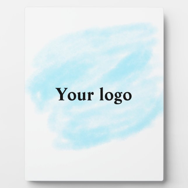 Simple minimal elegant custom logo here company wa plaque (Front)