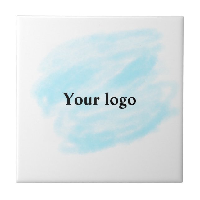 Simple minimal elegant custom logo here company wa tile (Front)