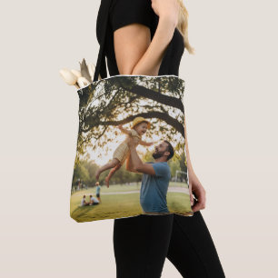 Simple minimal elegant custom logo here company wa tote bag