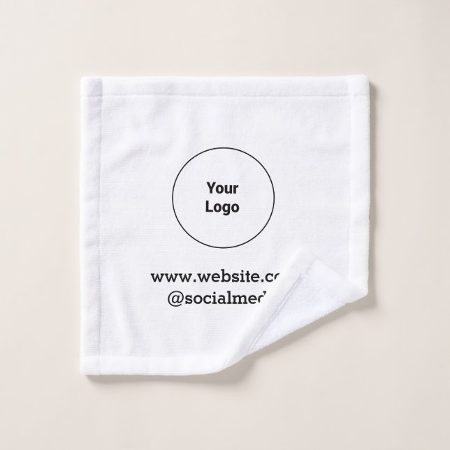 Simple minimal elegant custom logo here company   wash cloth (Wash Cloth)