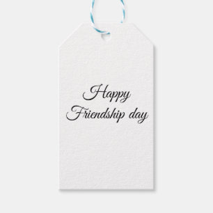 Simple minimal elegant  happy friendship day gift  tags