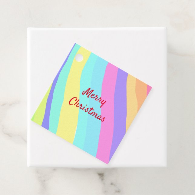 Simple minimal elegant  merry christmas gift tag (In Situ)