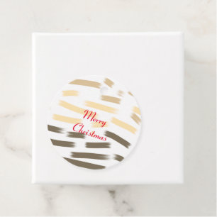 Simple minimal elegant  merry christmas gift tag