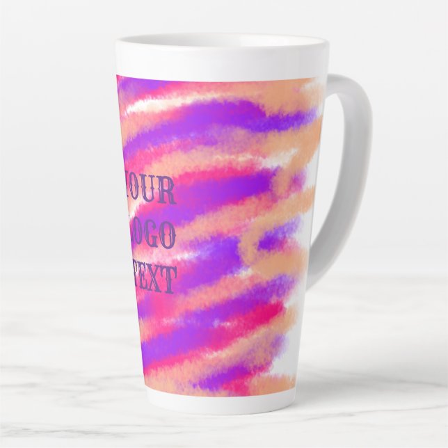 Simple minimal elegant thank you elegant custom  c latte mug (Right Angle)