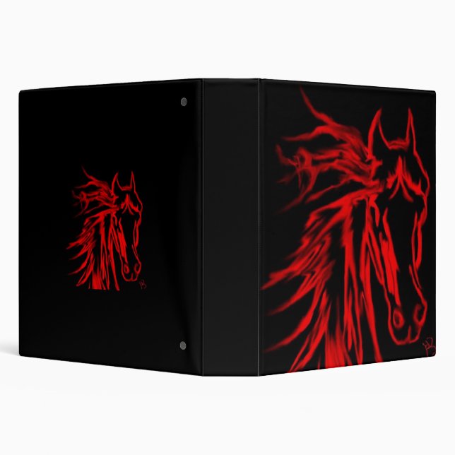 Simple minimal futuristic horse design  binder (Background)