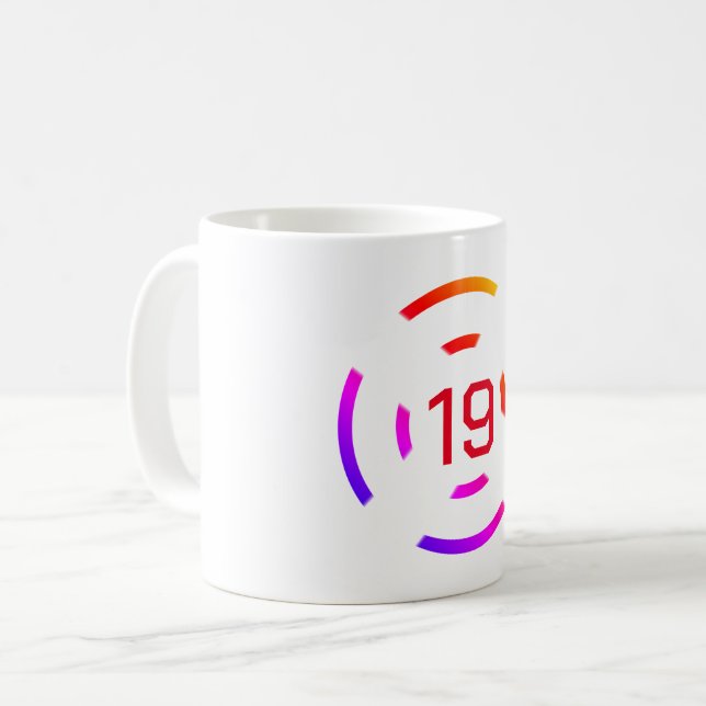 simple minimal gold monogram personalized modern c coffee mug (Front Left)