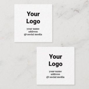 simple minimal gold monogram personalized modern c square business card