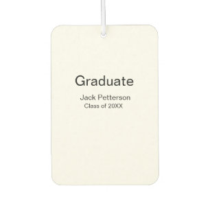 simple minimal graduate add name modern class  air freshener