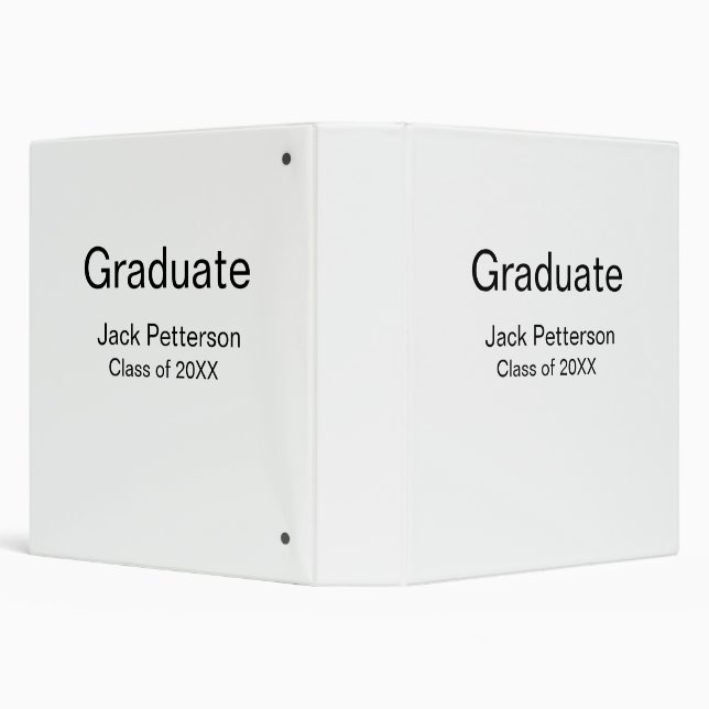 simple minimal graduate add name modern class  binder (Background)