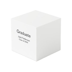 simple minimal graduate add name modern class cube