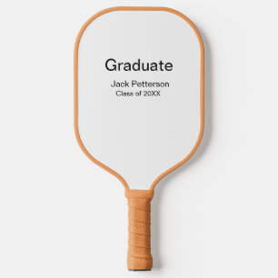 simple minimal graduate add name modern class  pickleball paddle