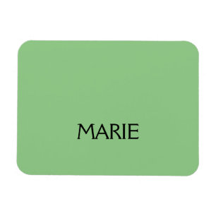 SIMPLE MINIMAL GREEN ADD YOUR NAME TEXT GIFT    MAGNET