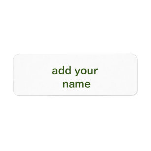 Simple minimal green add your text name photo cust