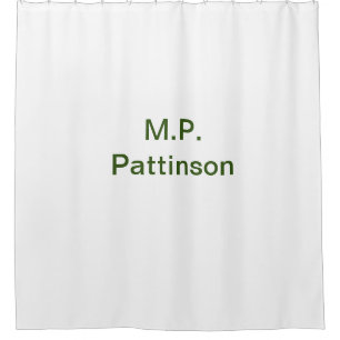 Simple minimal green add your text name photo cust