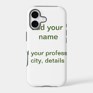 Simple minimal green add your text name photo cust