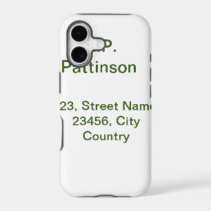 Simple minimal green add your text name photo cust