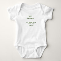 Simple minimal green add your text name photo cust