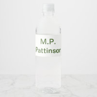 Simple minimal green add your text name photo cust