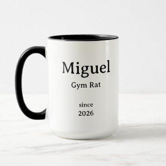 Simple Minimal Gym Rat Mug