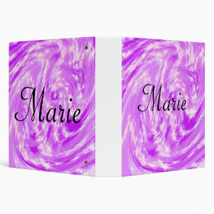 simple minimal light pastel pink add your name th binder