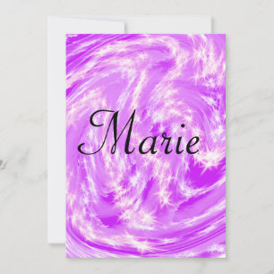 simple minimal light pastel pink add your name th invitation