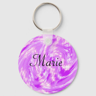simple minimal light pastel pink add your name th keychain