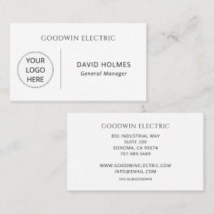 Simple Minimal Logo Business Card
