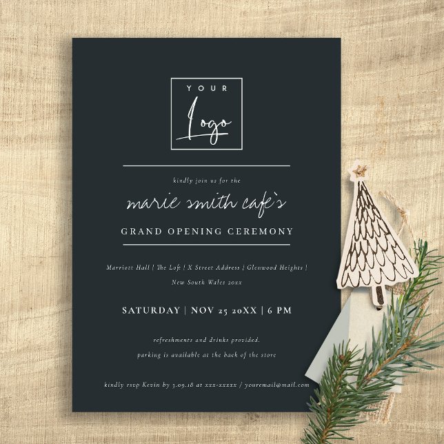 Simple Minimal Logo Business Grand Opening Invite (Creator Uploaded)