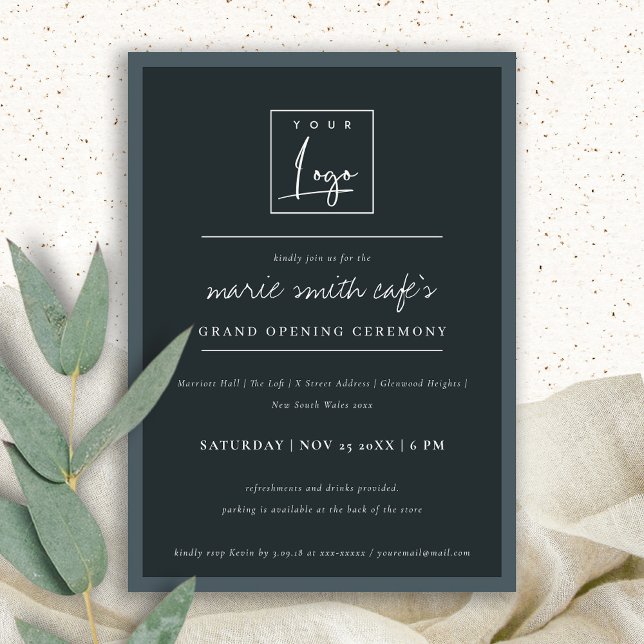 Simple Minimal Logo Business Grand Opening Invite (Creator Uploaded)