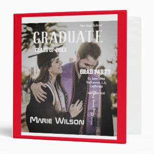 simple minimal magazine template cover graduation binder