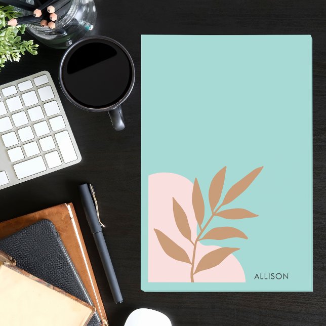 Simple Minimal Modern Boho Floral Post-it Notes (Creator Uploaded)