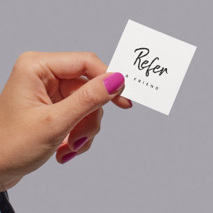 Simple Minimal Modern Business Referral Card