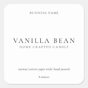 Simple Minimal Modern Candle Product Label