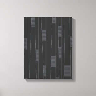Simple, minimal, modern line graphic pattern canvas print