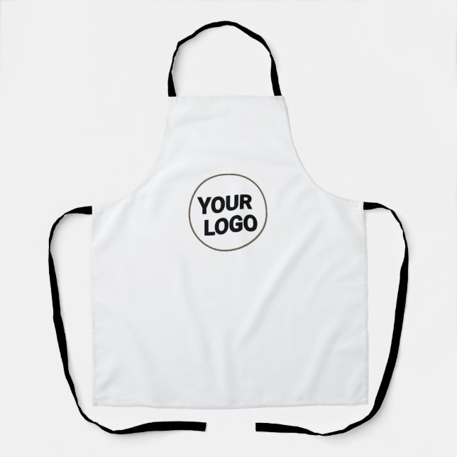SIMPLE MINIMAL MODERN MONOGRAM ELEGANT STYLE CHIC  APRON (Front)