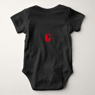 SIMPLE MINIMAL MODERN MONOGRAM ELEGANT STYLE CHIC BABY BODYSUIT
