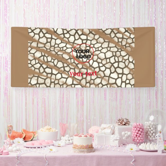 SIMPLE MINIMAL MODERN MONOGRAM ELEGANT STYLE CHIC BANNER (Party)