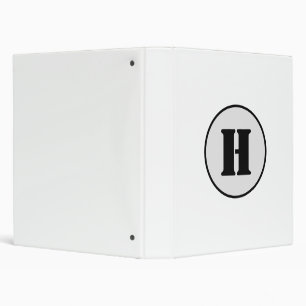 SIMPLE MINIMAL MODERN MONOGRAM ELEGANT STYLE CHIC BINDER