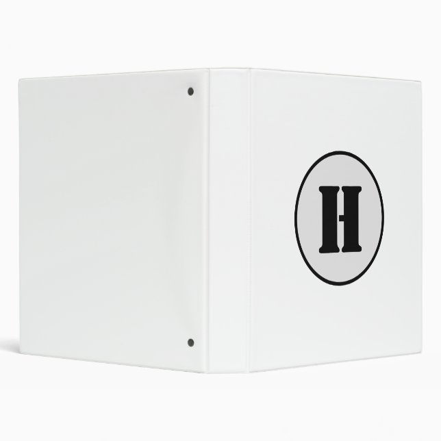 SIMPLE MINIMAL MODERN MONOGRAM ELEGANT STYLE CHIC  BINDER (Background)