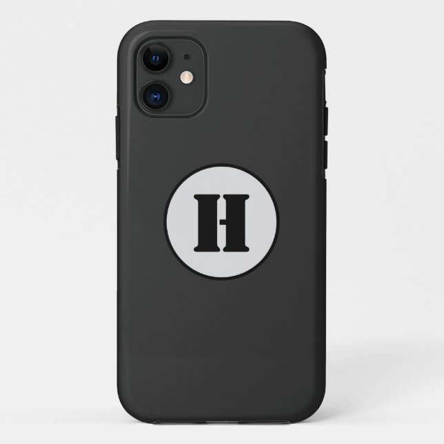 SIMPLE MINIMAL MODERN MONOGRAM ELEGANT STYLE CHIC  Case-Mate iPhone CASE (Back)