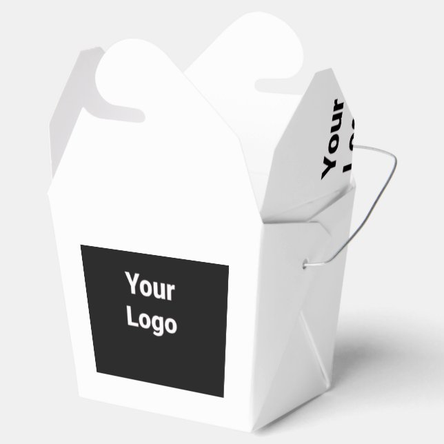SIMPLE MINIMAL MODERN MONOGRAM ELEGANT STYLE CHIC  FAVOR BOX (Opened)