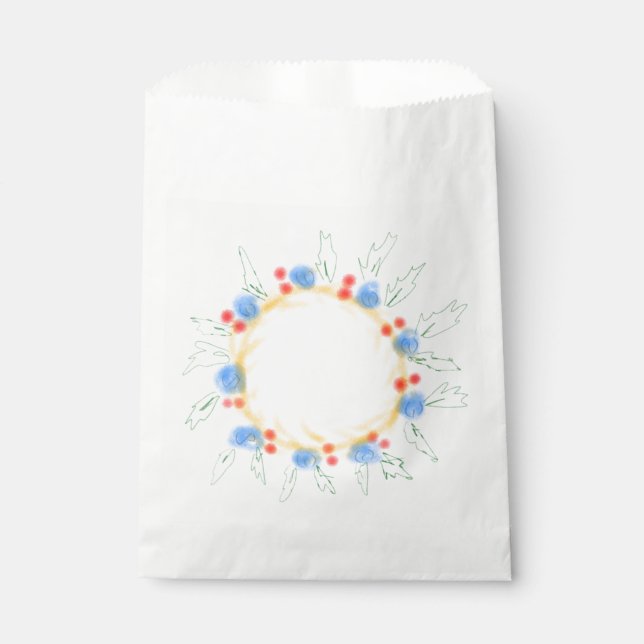SIMPLE MINIMAL MODERN MONOGRAM ELEGANT STYLE CHIC  FAVOUR BAG (Front)