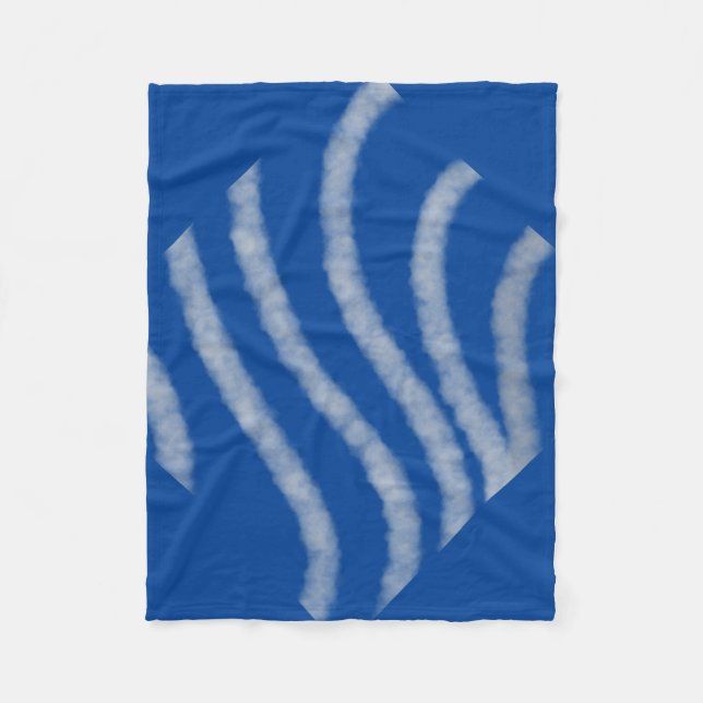 SIMPLE MINIMAL MODERN MONOGRAM ELEGANT STYLE CHIC  FLEECE BLANKET (Front)