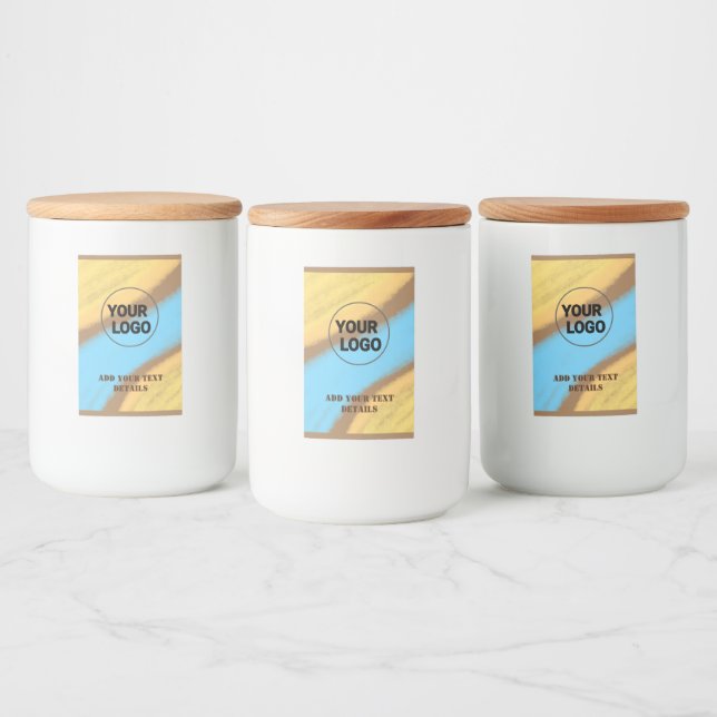 SIMPLE MINIMAL MODERN MONOGRAM ELEGANT STYLE CHIC  FOOD LABEL (Bottles)